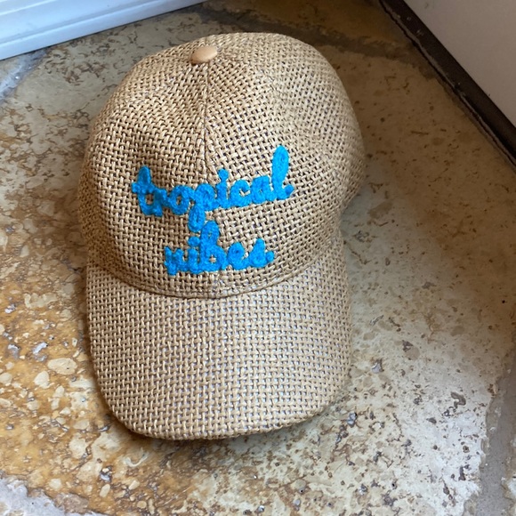 UNIQUE Tropical vibes baseball cap NEW WOVEN - Picture 1 of 12